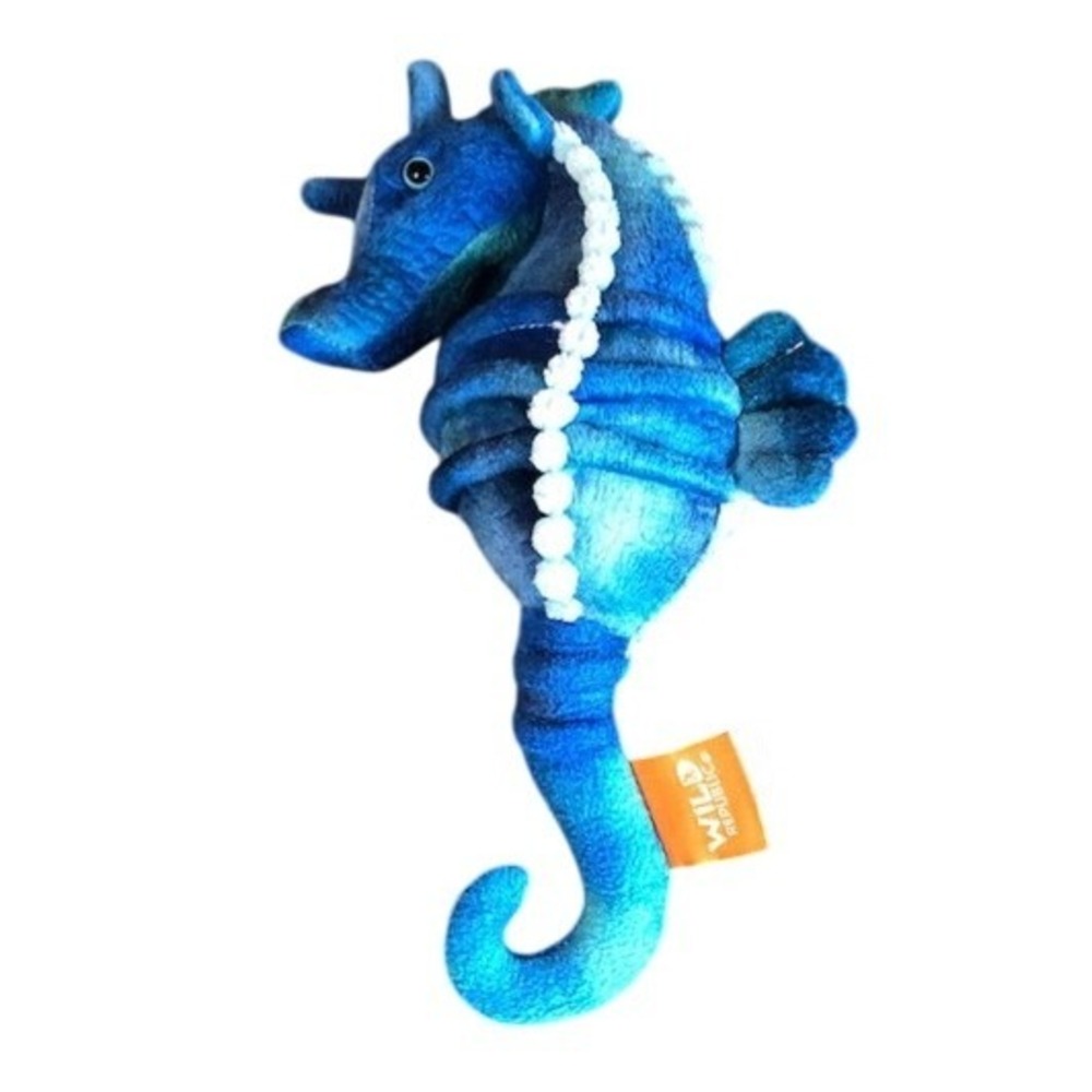 Wild Republic Seahorse Plush Blue Teal Stuffed Animal Marine Life Toy